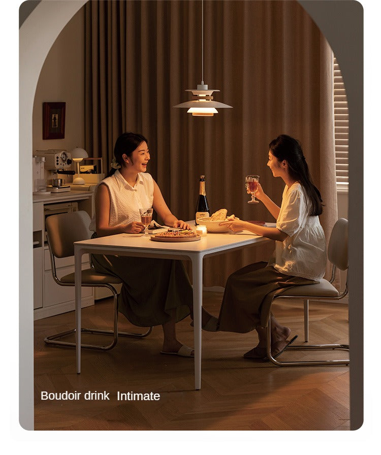 Rock Slab Dining Table Iron-cream