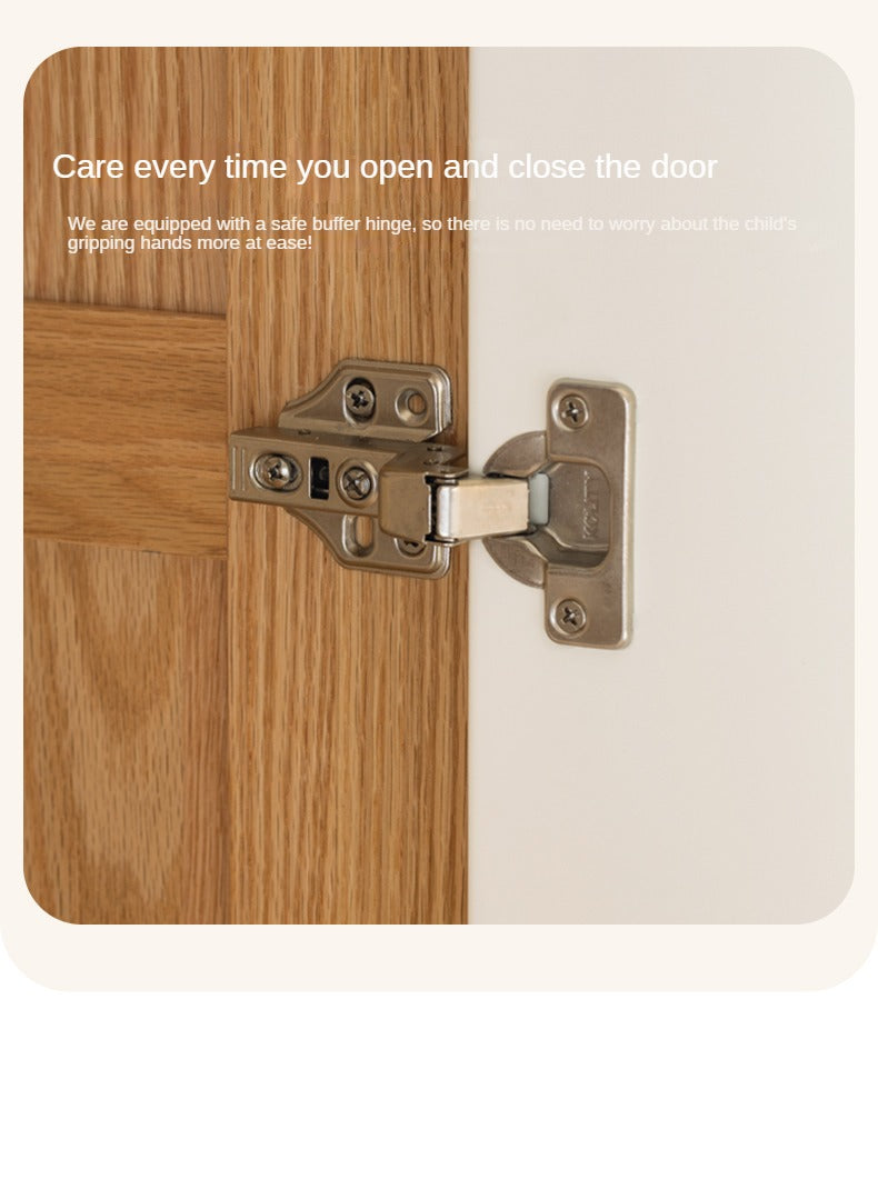 Oak Solid Wood Children's Wardrobe Combination