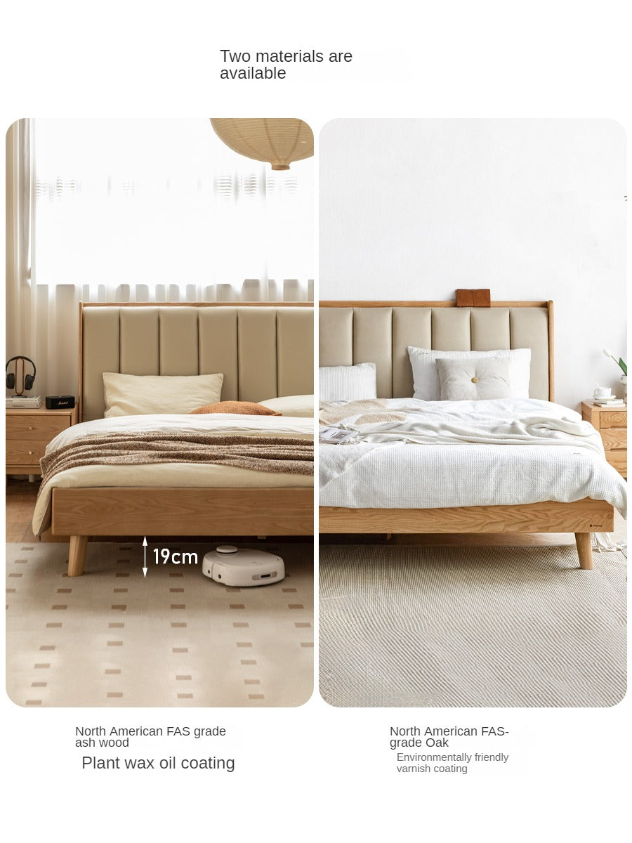 Oak, Ash Solid Wood Technology Cloth Harp Bed