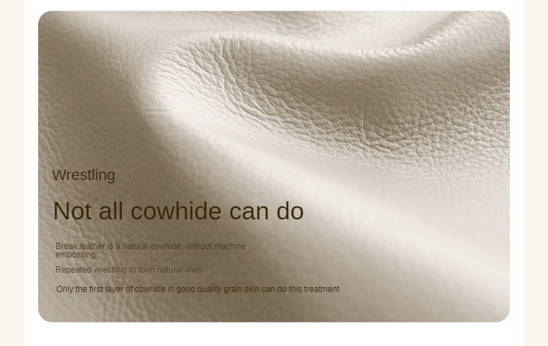 Oak, Ash Solid Wood Genuine Leather Soft Bed