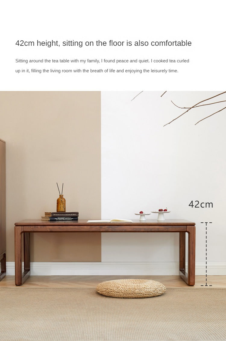 Black Walnut, Oak Solid Wood Simplified Tea Table