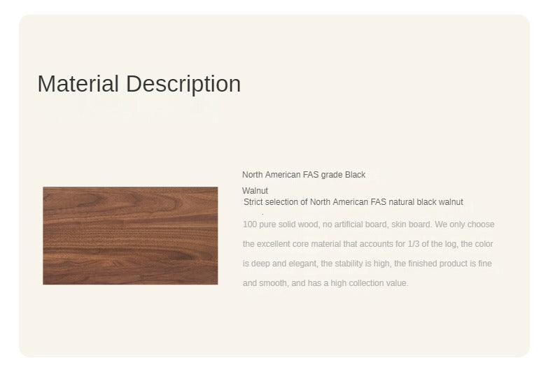 Black Walnut Solid Wood Narrow Double Layer Side Table