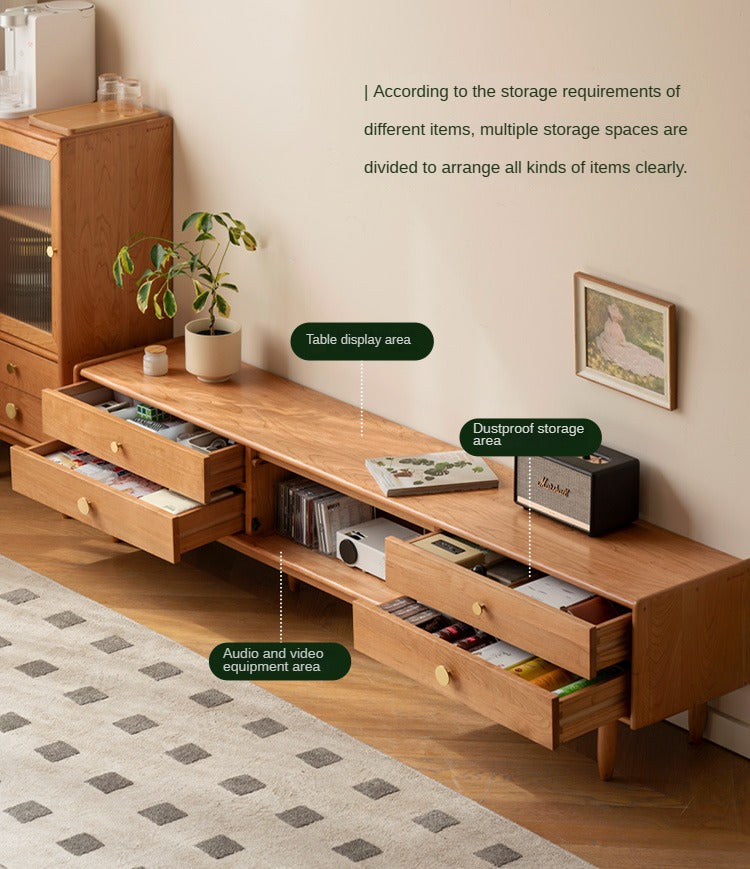 Cherry Solid Wood TV Stand.