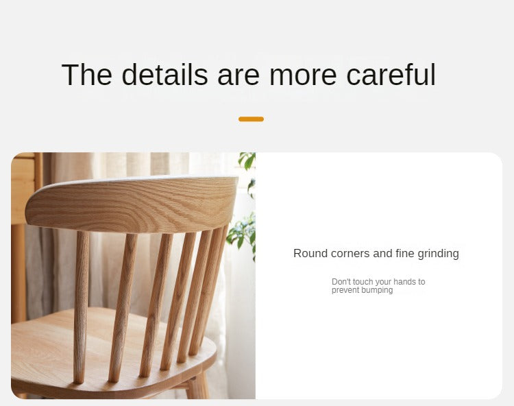 Oak, Cherry wood, Black Walnut Solid Wood 4 pcs set-Windsor Chair