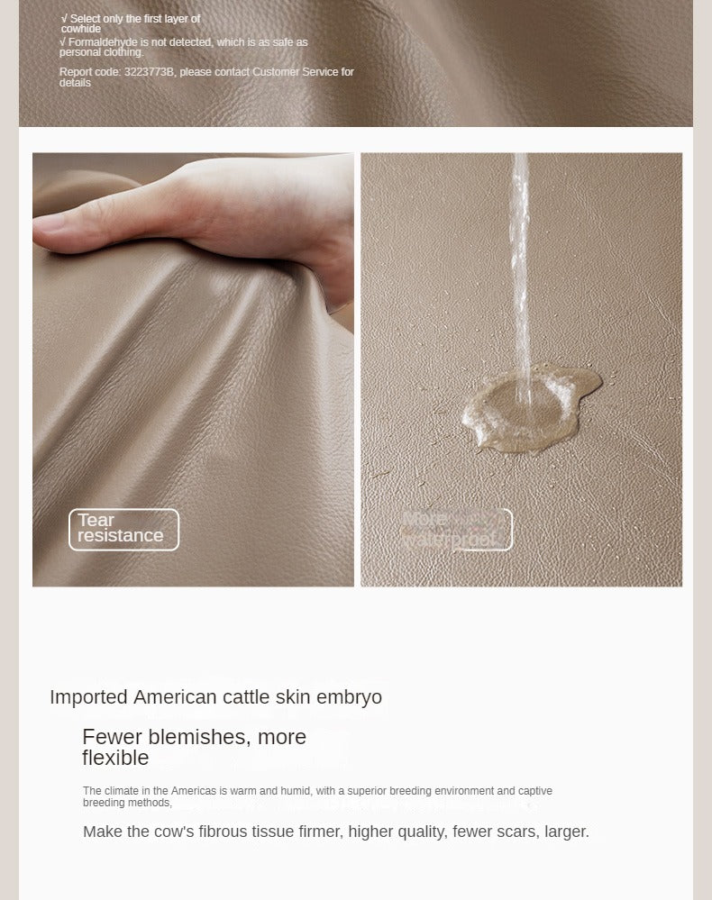 First Layer Leather Multifunctional Electric Telescopic Sofa.