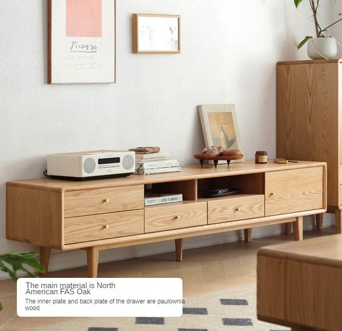 Oak Solid Wood TV Stand.