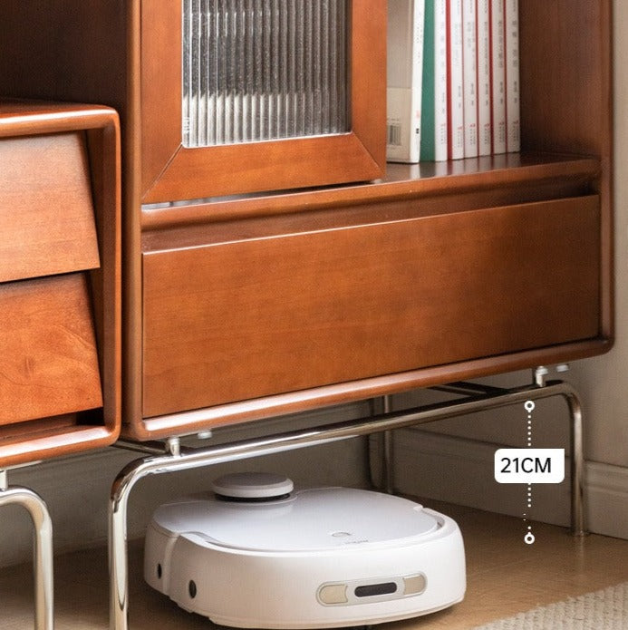 Black Walnut, Poplar Solid Wood Side Cabinet.