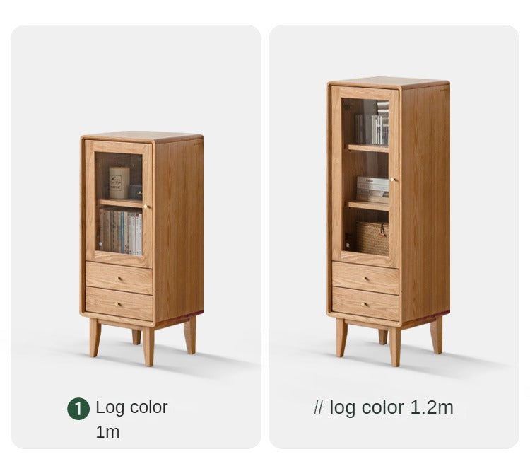 Oak, Beech Solid Wood Nordic Side Cabinet