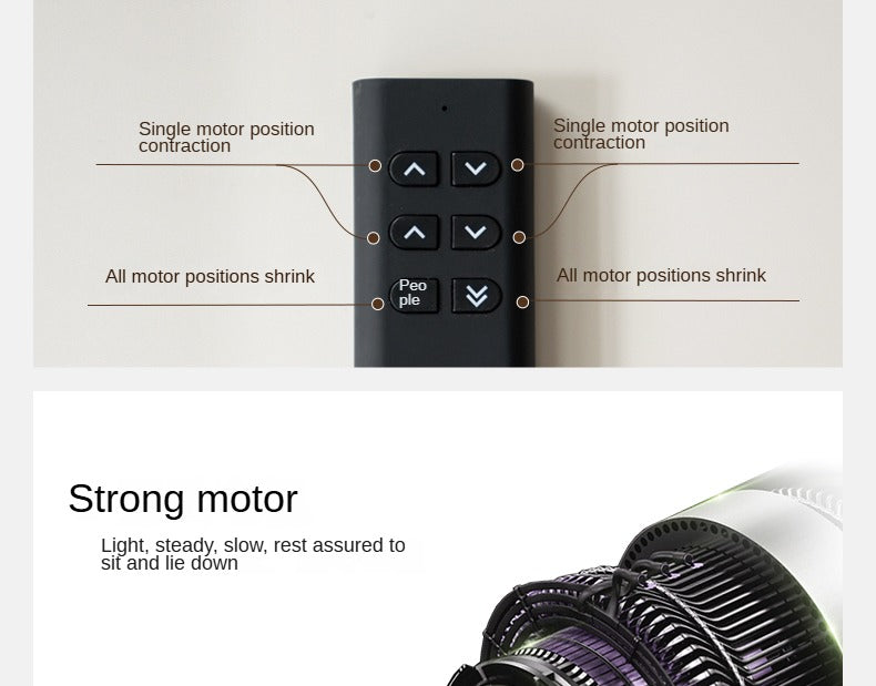 Genuine leather Sofa Bed Italian Light Luxury.