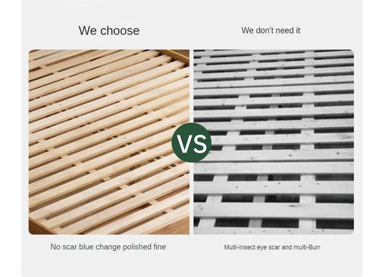 Oak Solid Wood Bed Elderly Bed Suitable For The Elderly High Bed