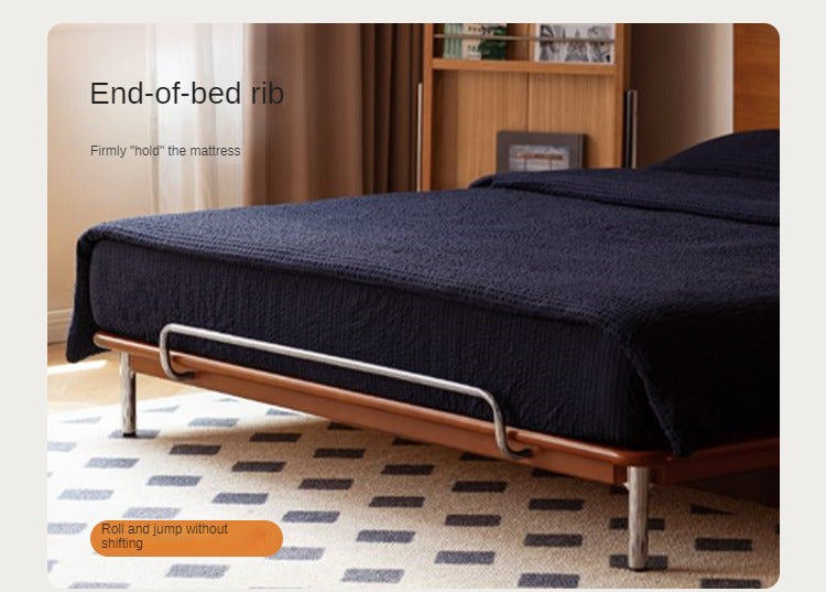 Poplar Solid Wood Bed Medieval Style Bed