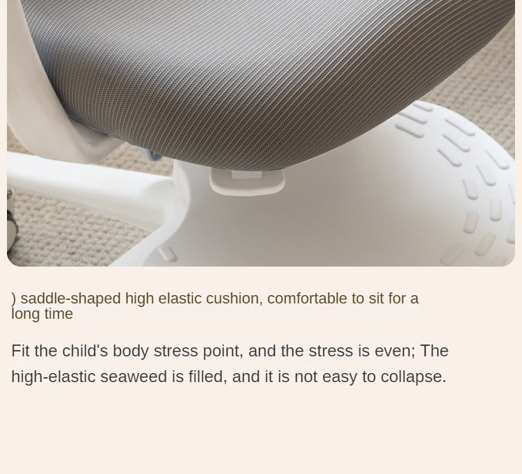Children's Lifted and Adjusted Chair.
