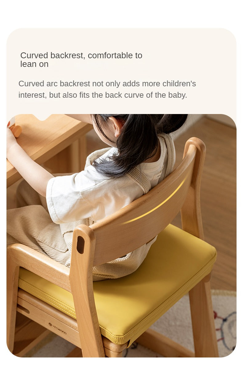 Beech Solid Wood Children's Adjustable Lift Chair.