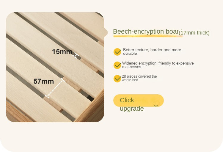 Rubber wood, Poplar Solid Wood Children's Bed Cream Soft Bag Headboard<