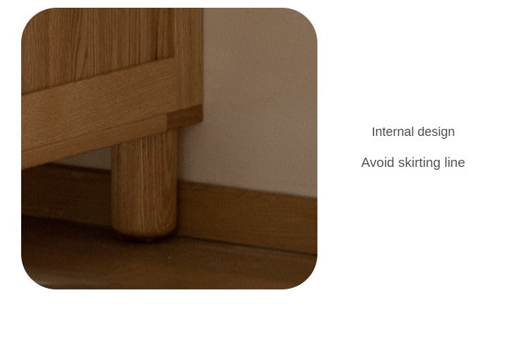 Oak Solid Wood Kid's Wardrobe
