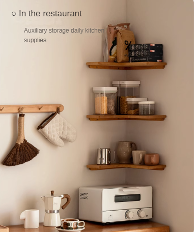 Oak, Cherry, Black Walnut Solid Wood Corner Rack, Bookshelf