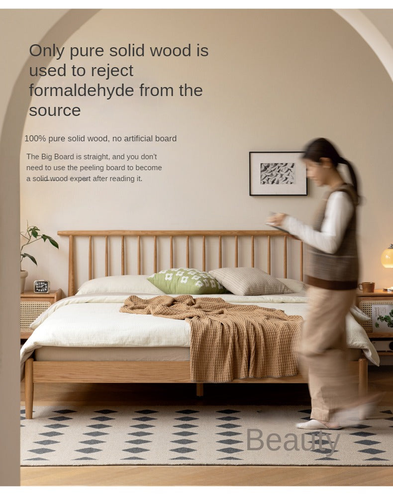Oak, Beech Solid Wood Windsor Bed