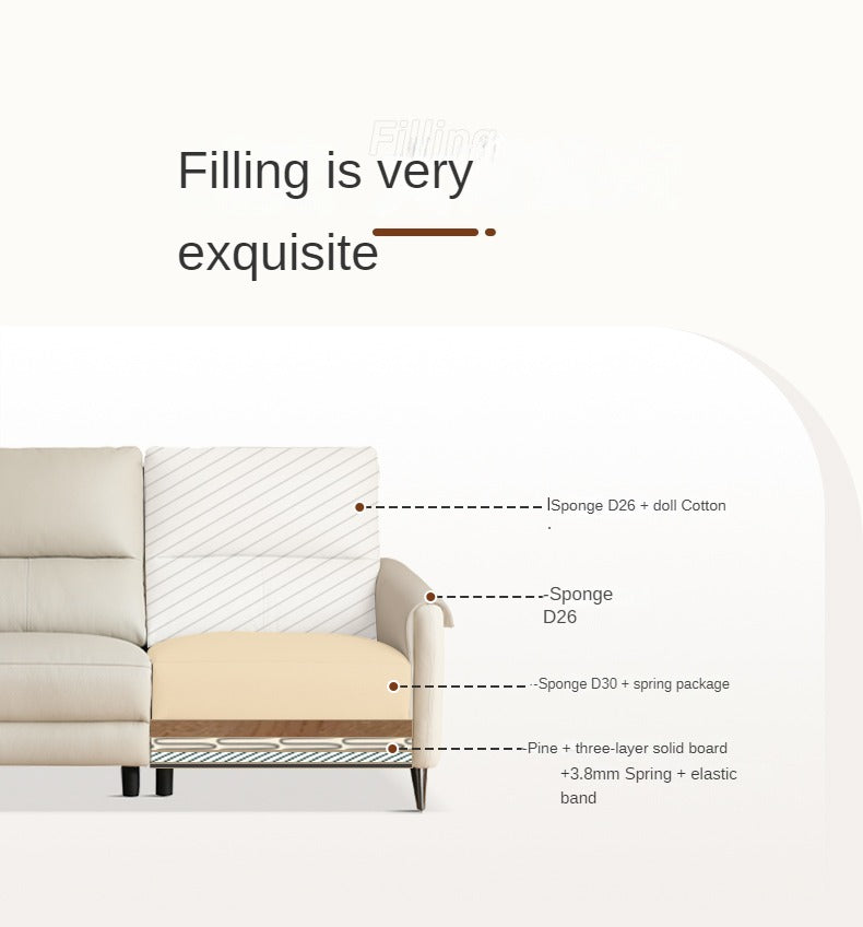 Genuine Leather Zero Wall Multifunctional Electric Sofa, Top Layer Cowhide Sofa.