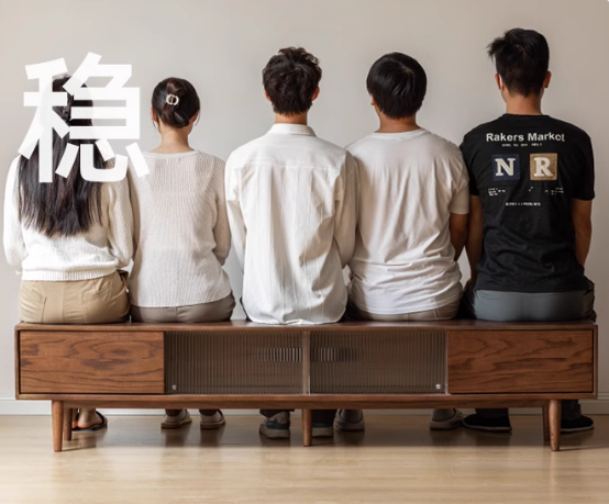 Oak Solid Wood Modern Simple Floor TV Cabinet.