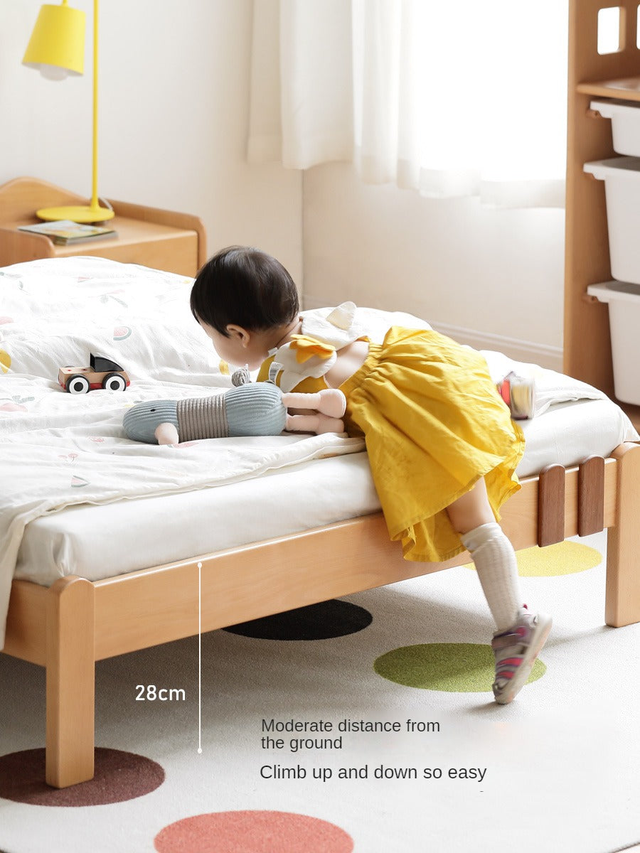 Beech, Poplar, Little House Kids Bed with 15min Delay Turning Off the Lights<