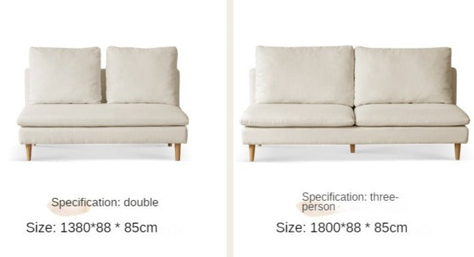 Fabric Double Seat Sofa.