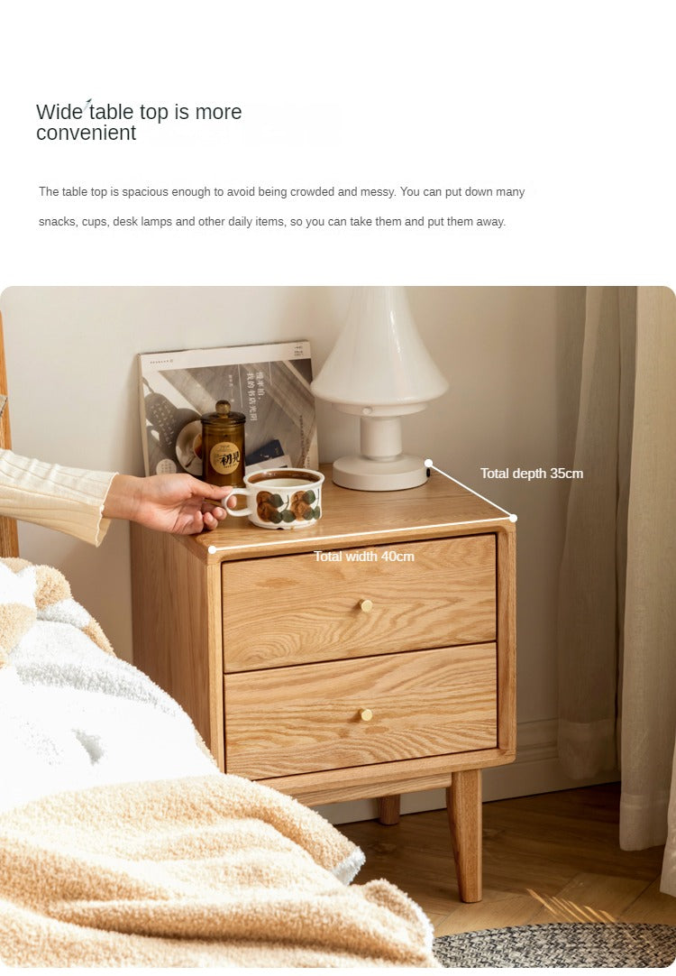 Beech, Oak, Ash solid wood Nightstand