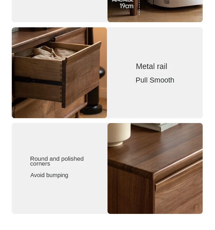 Black Walnut, Sandalwood Solid Wood Dresser