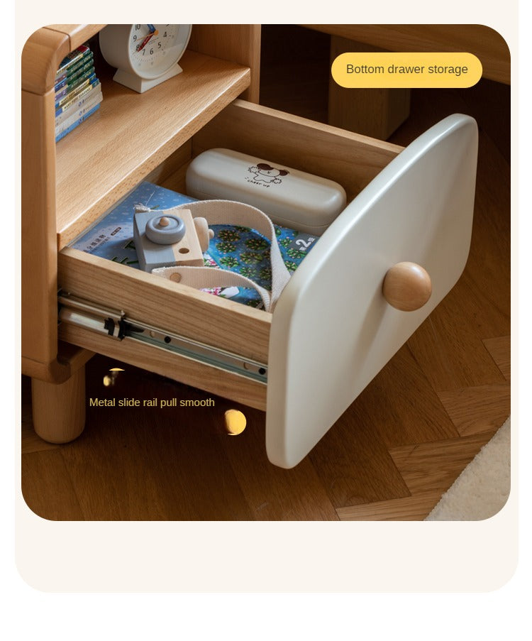 Beech Solid Wood Kid's Creative Nightstand