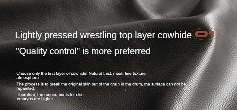 Leather Light Luxury Black Straight Sofa,