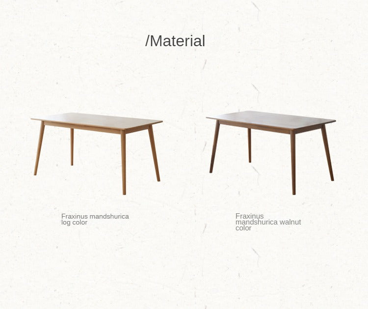 Ash Solid Wood Rectangular Nordic Modern Dining Table