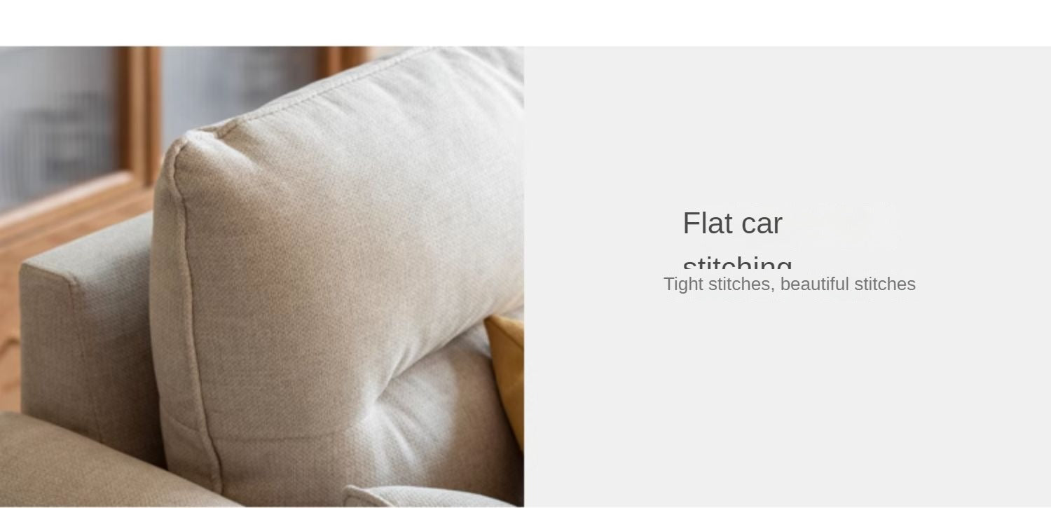 Oak Solid Wood Luxury Fabric Sofa.