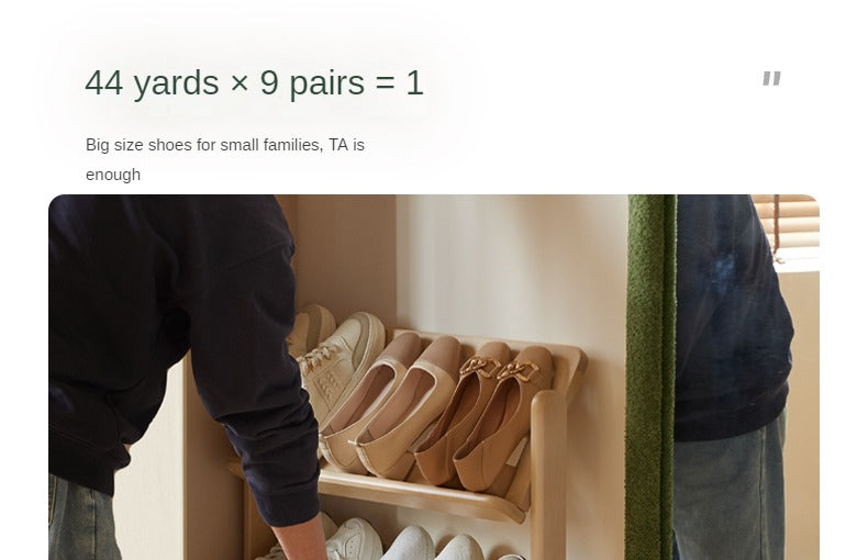 Birch, Beech Solid Wood Multi-Layer Ultra-Thin Shoe Racks