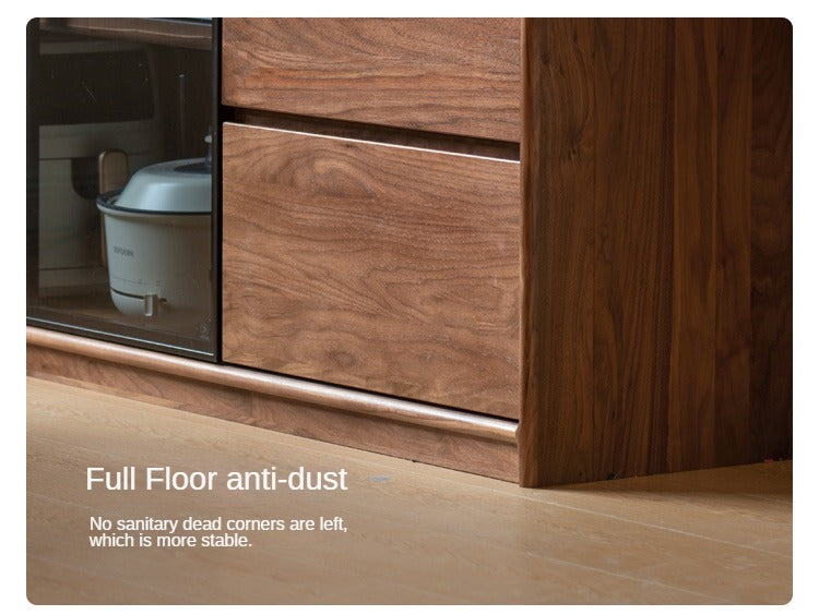 Black Walnut, South American Walnut Solid Wood Sideboard, Buffet Cabinet