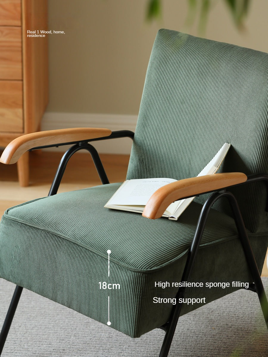 Fabric Sofa Chair Retro Leisure Armchair.