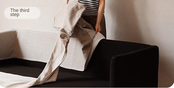 Fabric Sofa Modern Three-seat Straight Sofa.