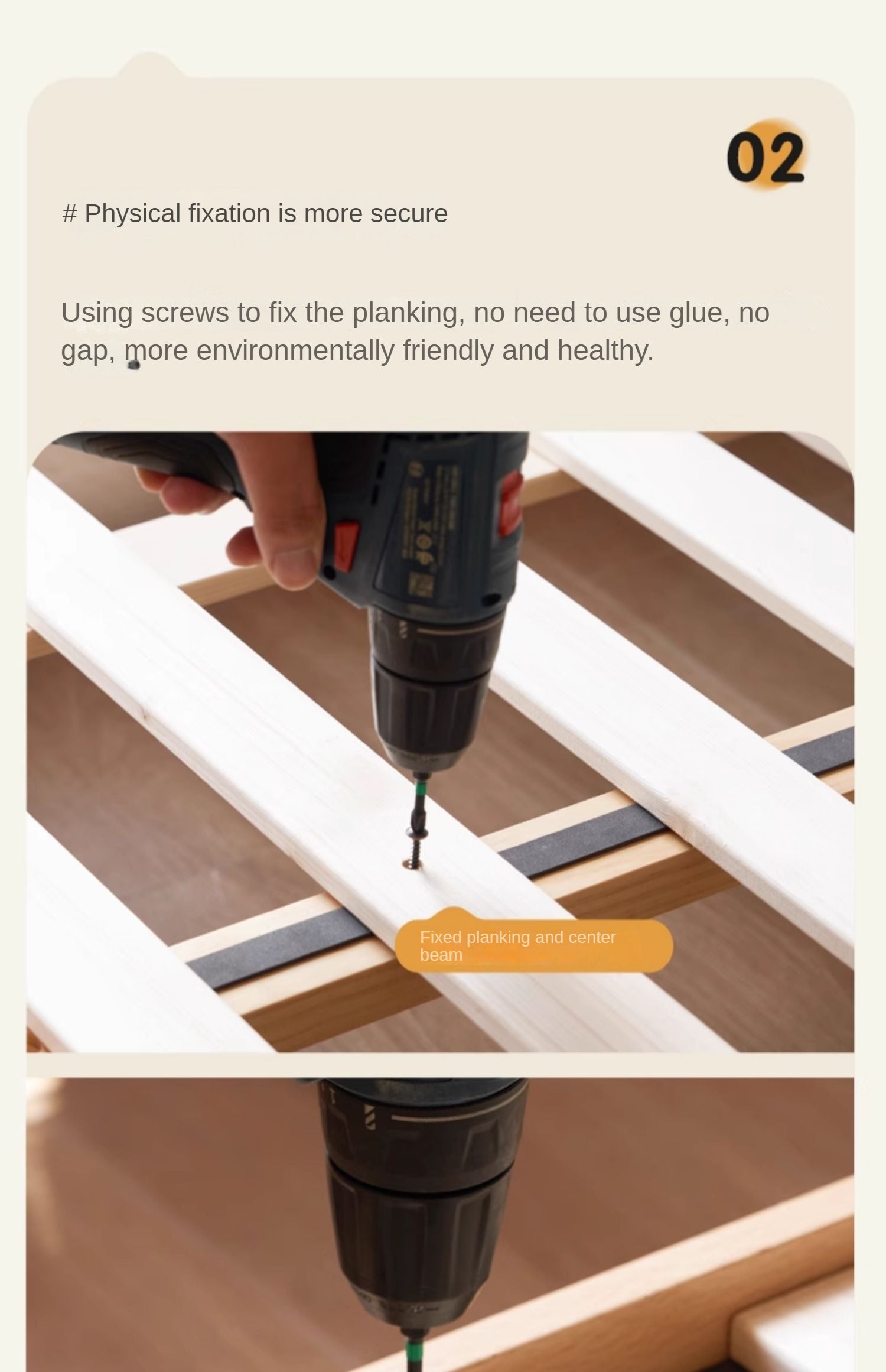 European Beech Solid Wood Bed