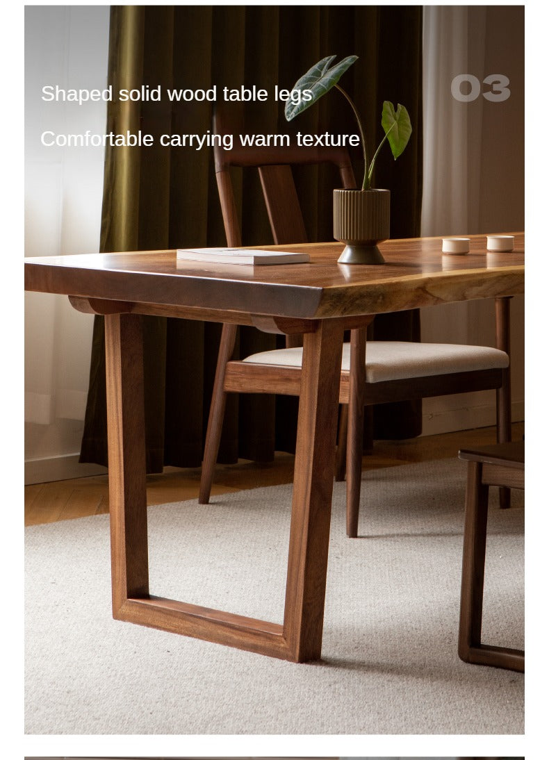 Black Walnut, South American Walnut, Ash Solid Wood, Metal, Acrylic Table Legs