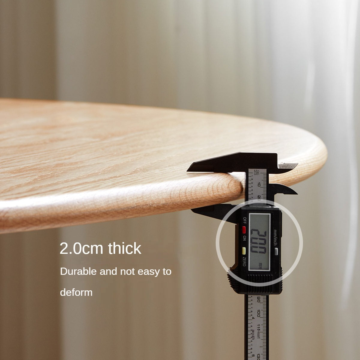 Oak Solid Wood Round Dining Table