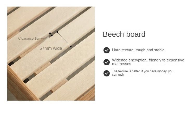 Oak Solid Wood Sunrise Bed Technology Cloth
