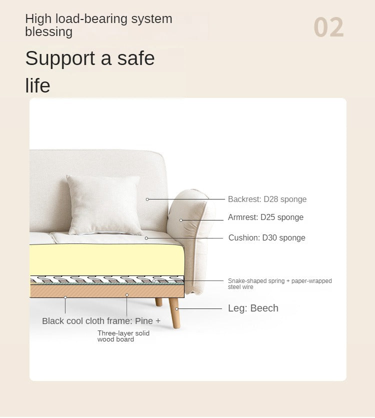 Fabric Multi-functional Sleeper Sofa