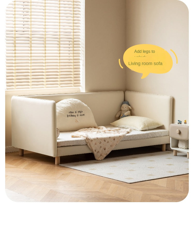 Floor Bed for toddler, kids Montessori beds,Children's bed/adult bed organic leather"