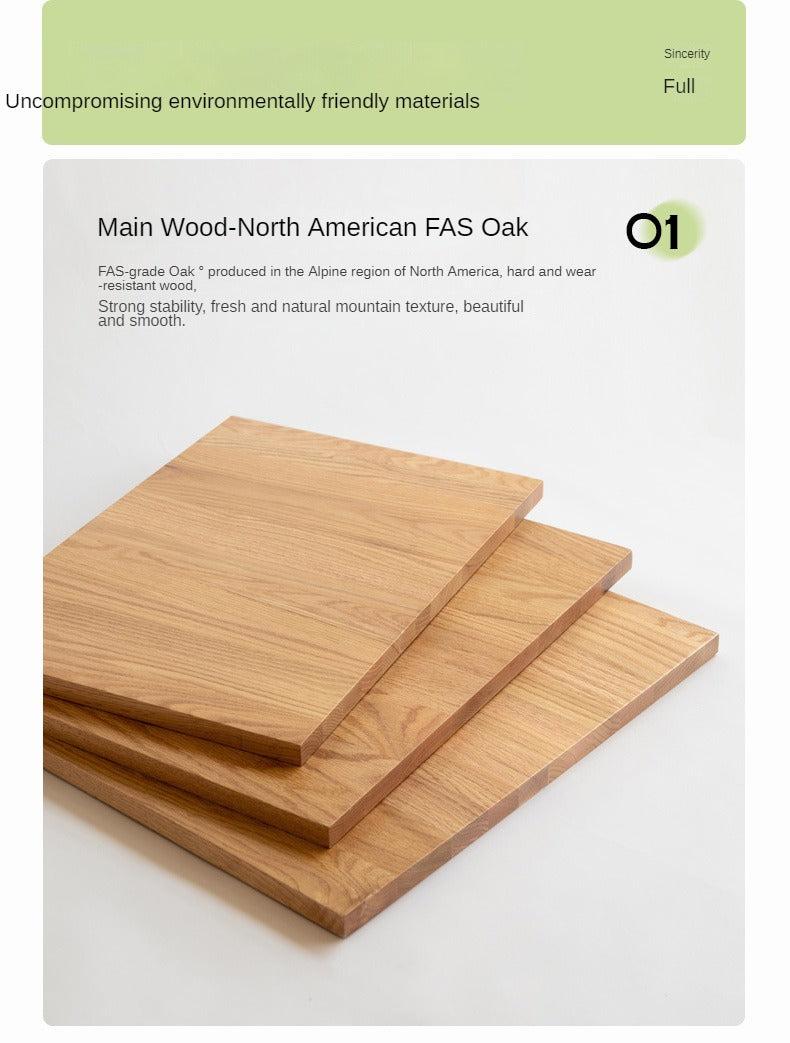 Oak Solid Wood Softpack Makeup Stool