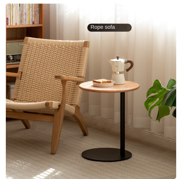 Black Walnut, Oak Solid Wood Side Table Modern