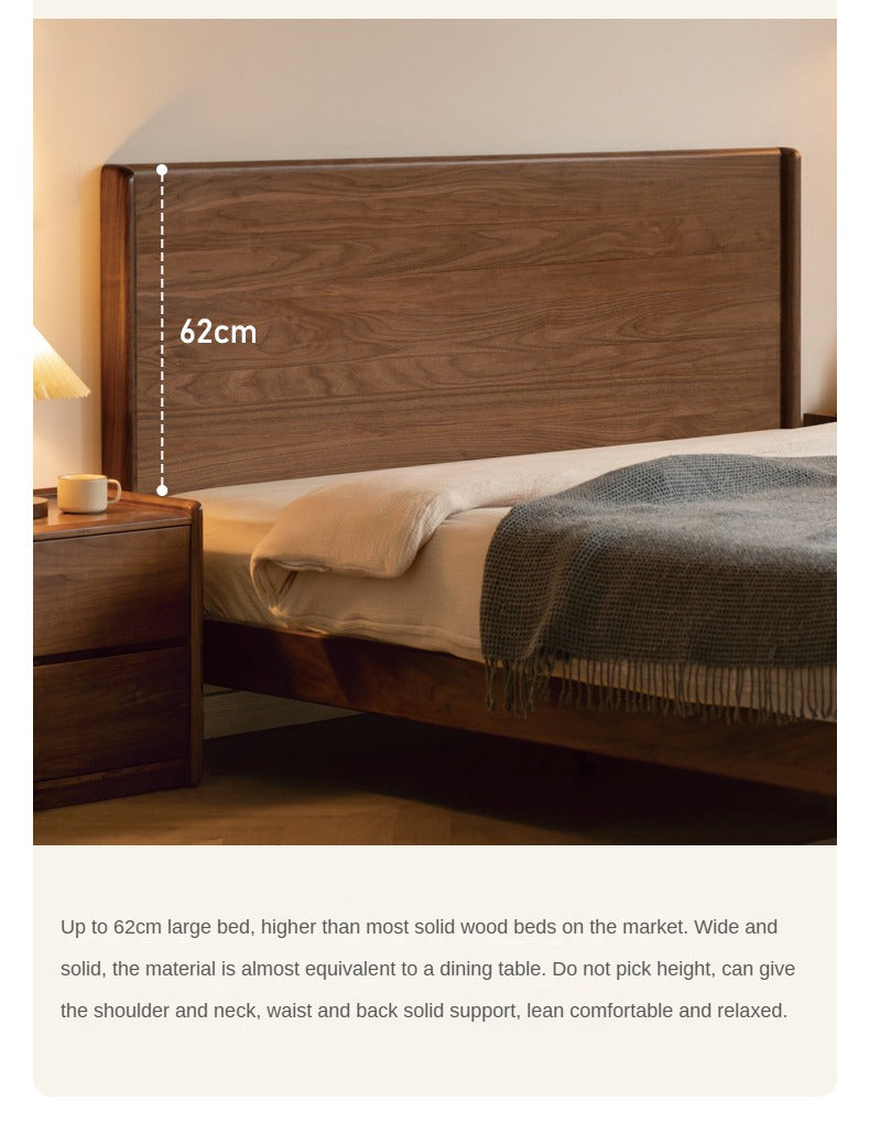 Ash, North American Black Walnut High Head Bed