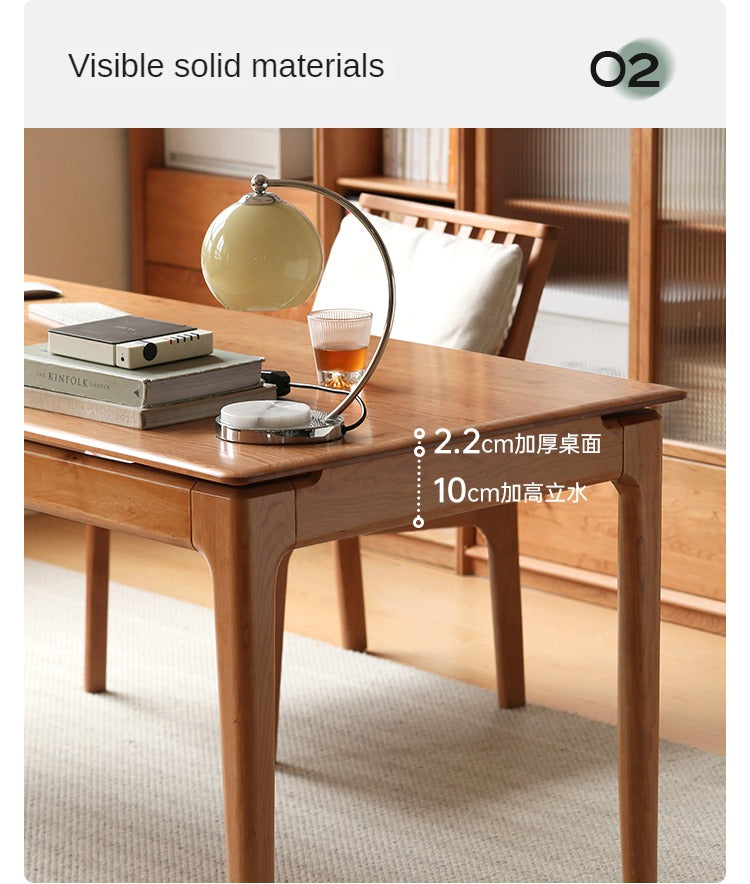 Cherry wood Large desk home dining table"