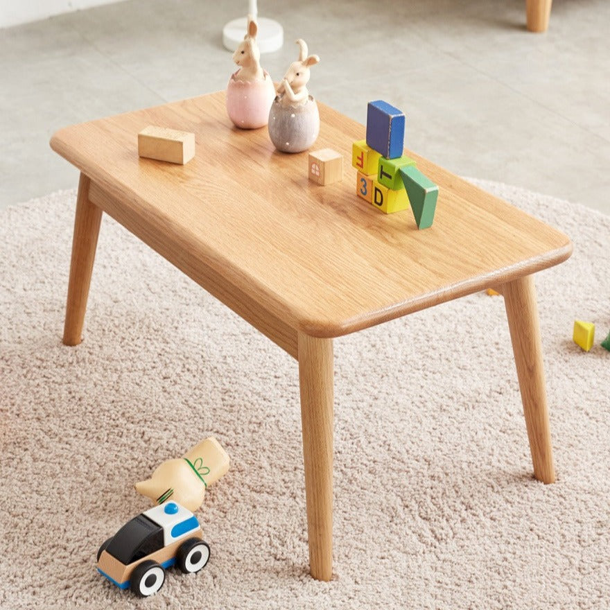 Oak Solid Wood Bay Window Table, Small Table on Bed
