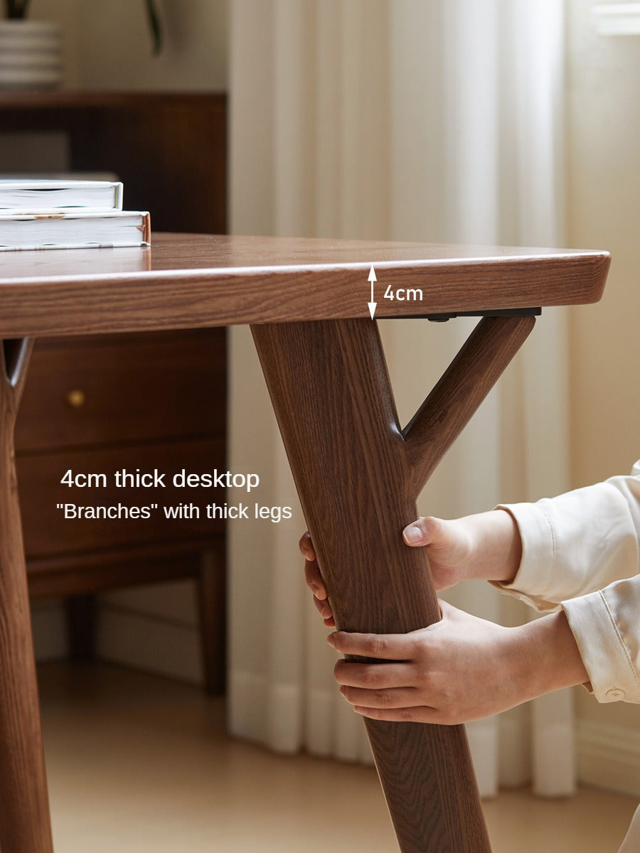 Ash Solid Wood Rectangular Dining Table