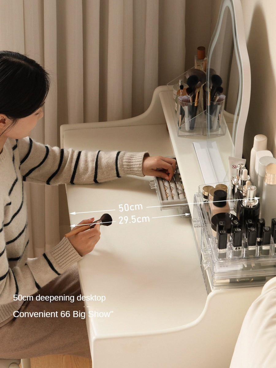 Solid RubberWood Cream Style Vanity Table.