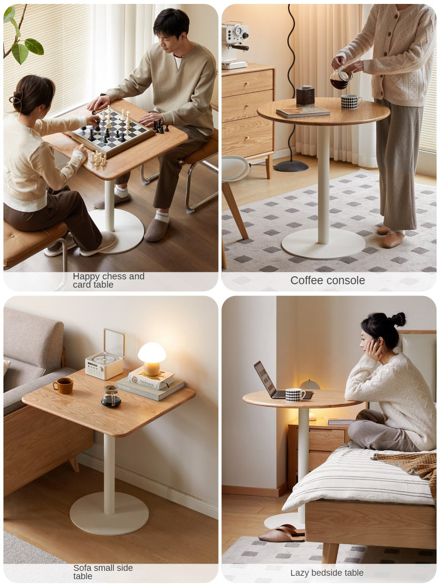 Oak Solid Wood Lifting Side Table