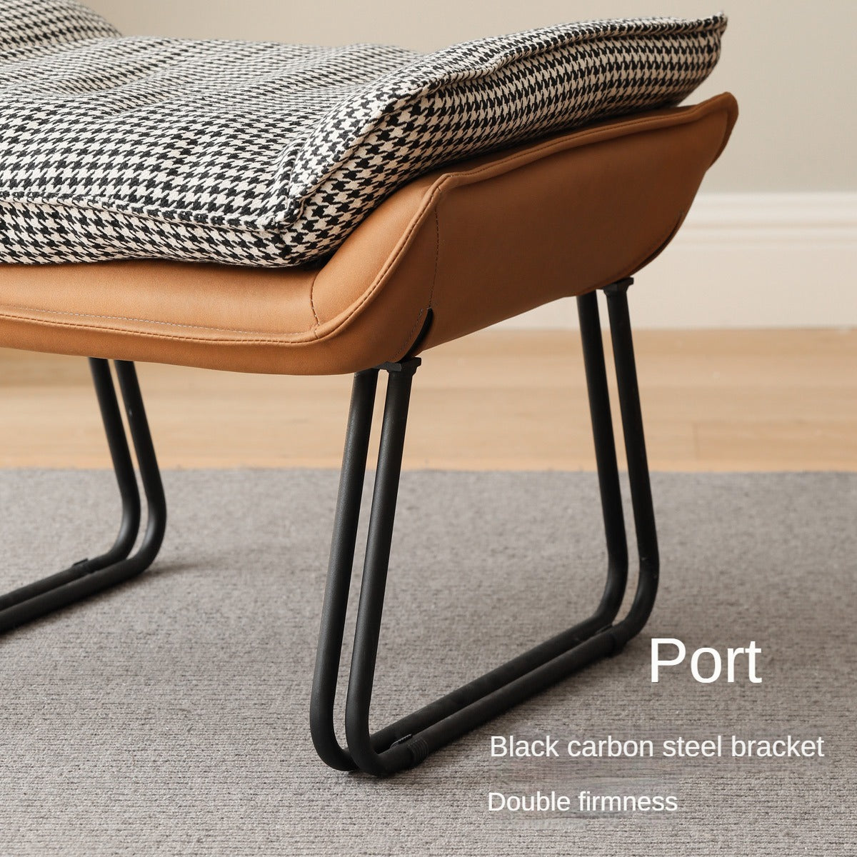 Oak Solid Wood, Fabric Sofa Footstool, Changing Stool